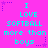 Bright pink background with cyan text repeating "I LOVE SOFTBALL more than boys" in three , surrounded by purple star and dotted line decorations