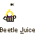 Animated pixel art of a striped cup with yellow flame, green smoke trail, and purple liquid, paired with repeated text below.
