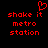 Red pixelated text and a heart symbol on black background, with two identical side-by-side layouts.