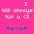Pixelated text and symbols on a bright pink background with blue and purple accents.