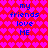 Pixelated text repeats 'my friends love ME' over a heart-patterned background with alternating red and pink hues.