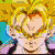 Animated sequence of a character with spiky yellow hair and white clothing, showing subtle facial expression changes across frames.