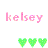 Pixelated text and heart icons in pink, green, blue, and cyan on white background with gray rectangle.