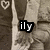 A pixelated image with a sepia-toned background showing partial figures, overlaid text fragments, and heart symbols in the corners.