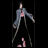 A 48x48 pixel buddy icon featuring a stylized anime character in motion with text elements on the right side of a contact sheet layout.