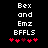 Pixelated text and heart symbols on black background with animation changing red hearts' positions.