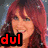 A woman with long red hair appears in three distinct poses with red text overlays on a pixelated background.