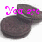 Animated sequence showing Oreo cookies with pink text reading "You are the cream inside my Oreo." on a white background.