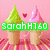 Pixelated image of two ice cream cones with green and pink scoops on a pink background, featuring changing text overlays.