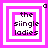 Four identical pixelated icons arranged in a , each displaying 'the siingle ladies' text within nested pink and white squares