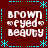 A 4-frame animated contact sheet showing a repeating text-based icon with