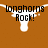 Brown background with white longhorn silhouette; text "longhorns Rock!" and "and u" above, "Know it!!" below.