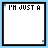 Animated sequence of pixelated text forming 'I'M JUST A GIRL STANDING IN FRONT OF A GUY ASKING HIM TO LOVE HER'