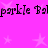 A static image with a bright pink background featuring repeated text and star shapes in lighter pink.