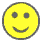 Three yellow circular faces with gray outlines display distinct expressions: smiling, neutral with a single blue tear, and crying with two blue tears.
