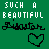 Green background displays pixelated text "SUCH A BEAUTIFUL" above cursive "Bisector" and two heart icons, one outlined and one filled.