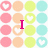 A static image with a pastel polka-dot background featuring pink, peach, mint green, and light yellow circles. Text in magenta reads "I" on the left, "U..." on the right, and "simple as THAT" centered below.