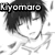 Four black-and-white anime-style character portraits arranged in a , each with 'Kiyomaro' text above or below