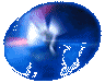 Animated sequence of a blue globe with white landmasses, featuring a silver 'h' symbol and red dot that transform into the word 'hollywood'