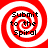 Four identical red and white spiral patterns with black text reading "Submit to the Spiral" arranged in a on a solid background