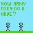 Pixelated image with green text asking 'HOW MANY TOES DO YOU HAVE?' above two stick figures on a light blue background.