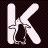 White penguin figures interact with large white letters K, A, R, and A on a dark pixelated background; one penguin stands alone in the lower right.