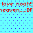 Static pixel art with red text on a light blue background featuring repeated phrases and partial words.