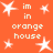 Orange background with white pixelated text and star shapes scattered across the image.