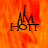 Animated icon with fiery orange-red background and black text 'I AM HOT' in stylized font, showing subtle pixel-level animation changes across frames.