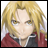 A pixelated anime-style character with blonde hair and yellow eyes in a red jacket, next to stylized text on a black background.