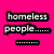 Four pixelated text on solid and patterned backgrounds with black-outlined white lettering