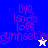 A four-quadrant displays 'Live Laugh Love gymnastics' text with a white star in the top-right and blue star in bottom-left, alternating between solid backgrounds