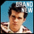 A 48x48 pixel animated buddy icon showing a man's face with "BRAND NEW" text above his head, alternating between white and green color schemes across two frames.
