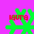 Green snowflake-shaped icon with red text 'laura' on a pink background, showing four distinct pixelated variations of the same design.