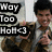 Pixelated image shows two people with text overlays reading 'Nay', 'Too', 'Hah' and a right-pointing arrow symbol on a light background.