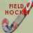 A field hockey stick with red and white accents appears in three separate with red text reading FIELD HOCKEY, CAN YOU TAKE, and THE RISK