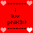 Red background with pixelated hearts and repeated text elements arranged in a pattern