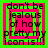 Four identical display a bright green background with a pink square border containing black text reading "don't be jealous of how pretty my icon is!!!"