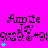 A bright pink background features repeated black text reading "Annie Jay" with a decorative pattern below, and cyan star shapes that change position across frames.