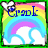 Pixelated rainbow with white clouds, blue text reading 'Crank' in top-left and 'Dot' in top-right, a small heart icon above each text element.