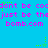 Blue background with repeated pink text and green star animations, showing static text patterns