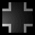 A grayscale animated icon with a central cross shape that rotates through multiple orientations, changing from four-armed to three- and two-armed forms against a black background.