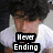 A four- shows a person in different poses with overlaid text: 'Never Ending', 'Pandora's Box', and 'You Call Lite!'