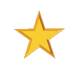 Animated sequence of golden star icons in various sizes and orientations against a gray background, showing rotation and scaling changes.