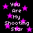 A static image of a repeating text and star pattern with no visible animation frames or contact sheet grid in the icon itself.