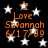 Black background with white stars and orange text reading "I Love Savannah 6/17/09" in two identical sections.