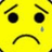 Yellow emoji face with downturned mouth, furrowed brows, and single tear on left cheek; red text "Boys like ugly girls too!!" in four quadrants.