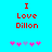 Red pixelated text "I Love Dillon" on cyan background with pink and purple star icons below, two variations of star arrangement visible.