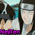 Animated icon of a character with long dark hair and headband, showing three color variations of the text "NejTen" below.