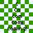 Green and white checkered background with pixelated text reading 'C Co Com Comi Coming!' in two vertical , one showing a subtle glow effect